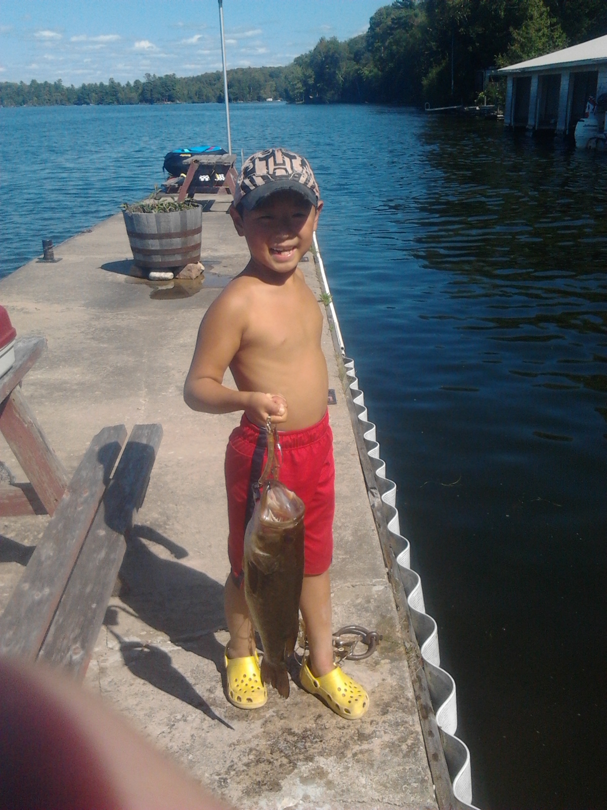 Nice fish, bigger than uncle Jeremy's